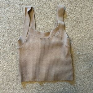 Abercrombie Ribbed Tan Top